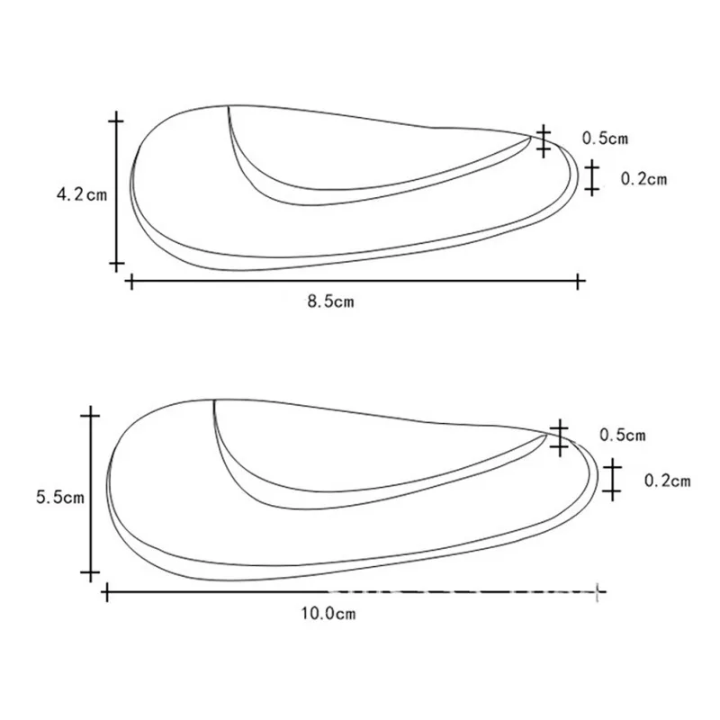 1 пара универсальная профессиональная ортопедическая стелька-ступинатор стелька для обуви плоская ножка силиконовый корректор Подушка увеличивающая рост обувь