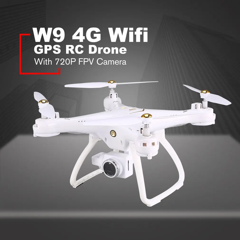 Attop W9 4G/5G Wifi gps 720 P/1080 P FPV камера передача в реальном времени Радиоуправляемый Дрон Квадрокоптер с безголовым режимом удержания высоты Дрон