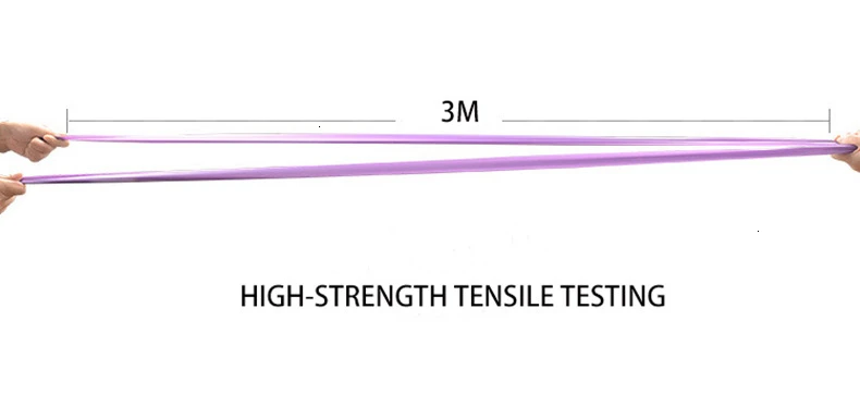 1.5 m Elastic Yoga Pilates Rubber Stretch Exercise Band Arm Back Leg Fitness thickness 0.35mm resistance band Free Shipping (22)