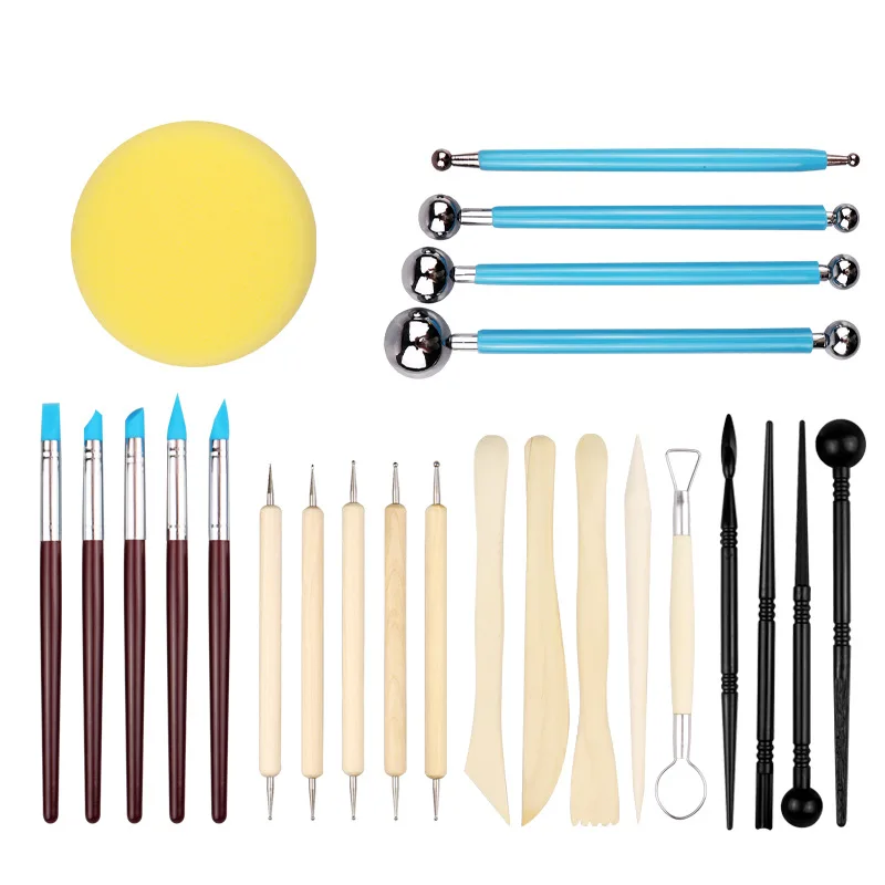 24pcs/set Polymer Clay Tools, Modeling Clay Sculpting Tools Set