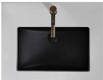 

Modern black ceramic counter basin oval square embedded bathroom cabinet bathroom stone washbasin single basin