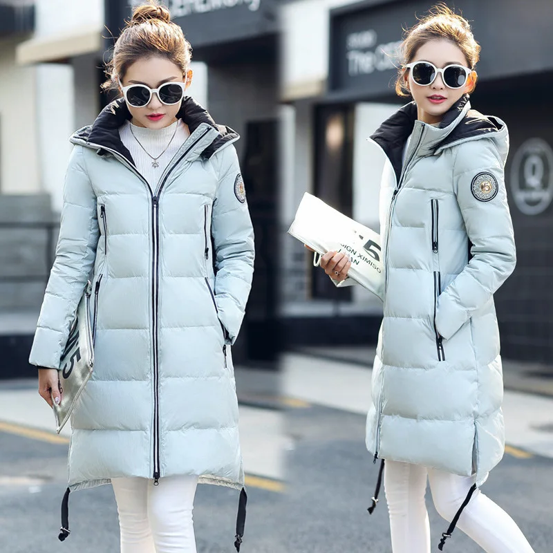 

Deconstructable Hooded Design Winter Mid-length Loose-Fit down Cotton Clothes WOMEN'S Coat South Korea Dongdaemun Thick Fashion