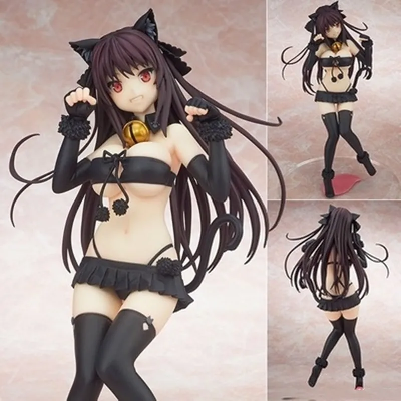 Аниме игра сексуальная девушка Tobisawa Misaki Фигурки игрушки кошачьи ушки Коллекция