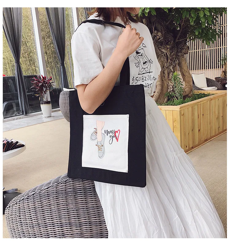 New Style Canvas Bag Women's Literature And Art Hipster Versatile INS Canvas Bag Students Shoulder Bag Environmentally Friendly