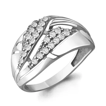 

Ring AQUAMARINE with cubic, silver 925