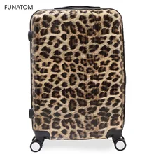Модный узор зебры леопарда 2" 24" 2" дюймов чемодан на колесиках унисекс чемодан на колесиках дорожные сумки на колесиках