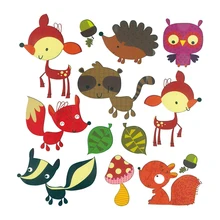 Теплопередающие нашивки животные аппликация на наклейки футболка для детей DIY пользовательские наклейки a-уровень окружающей среды дружественных Parches