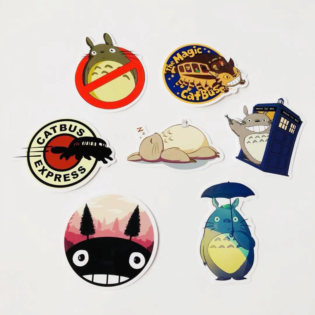 Япония мультфильм анимация miyazaki totoro клейкая бумага водонепроницаемый ноутбук багаж скутер путешествия тележка наклейка на компьютер