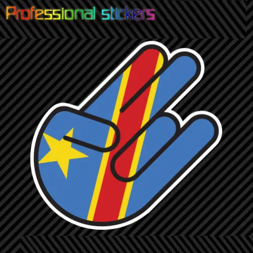 Adesivo Antiurto Congo Decalcomania Fustellata Vinile Autoadesivo Adesivi Cd Congo Cod Per Motos, Auto, Laptop, Telefono