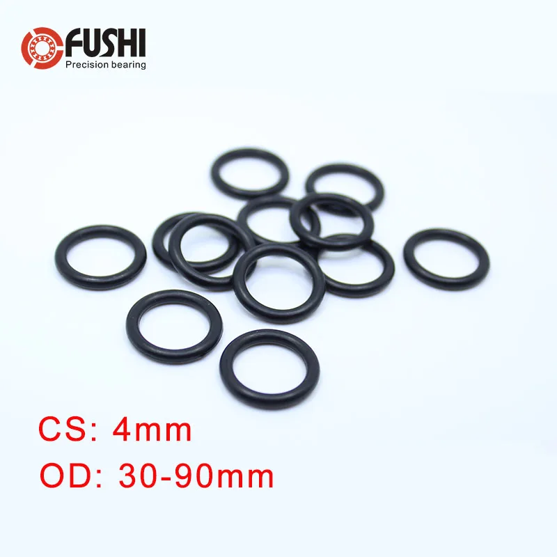 

CS4mm NBR ORing OD 30/32/33/34/35/36/37/38/39/40/72/75/78/80/82* 4mm 50PCS O-Ring Nitrile Gasket seal Thickness 4mm ORing