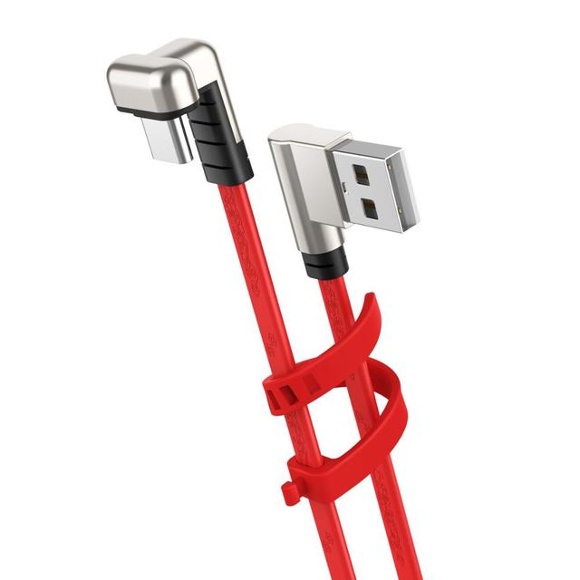 Fast Charging 180 Degree Elbow Data Cable TYPE-C Zinc Alloy Elbow USB-C Charging Cable Mobile Game Data Cable