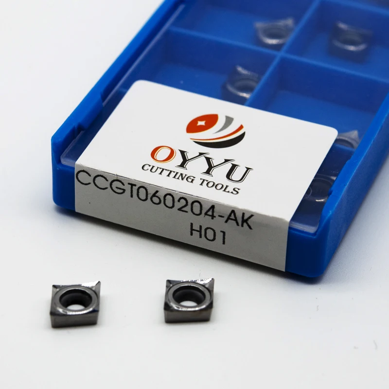 

BEYOND CCGT060202-AK CCGT060204-AK CCGT060208-AK H01 aluminum insert Processing copper Blade CCGT for lathe tool holder SCLCR06