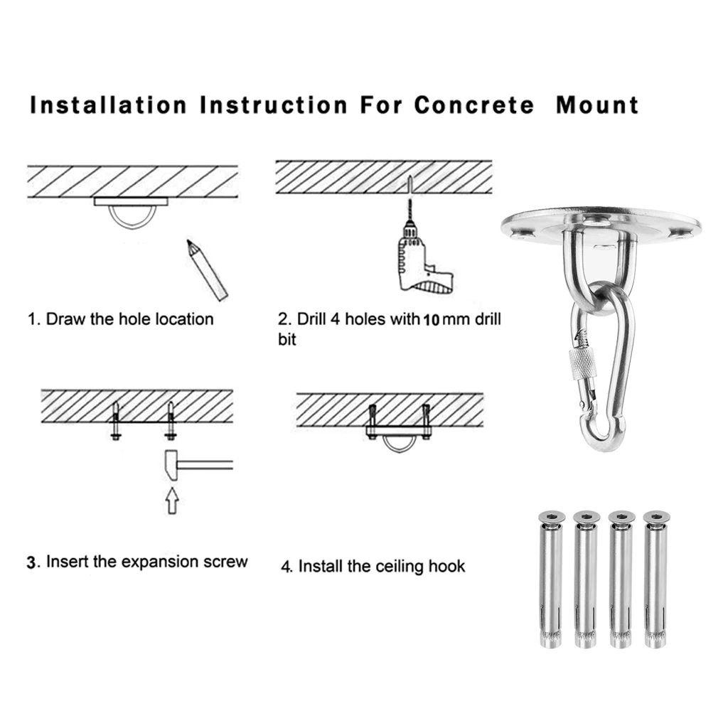 Suspension Wall Ceiling Mount Heavy-Duty Anchor Bracket for Cement surface new