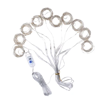 

new 300led Curtain String Lights Window Curtain Fairy Lights Copper Wire String Lights USB Remote Control