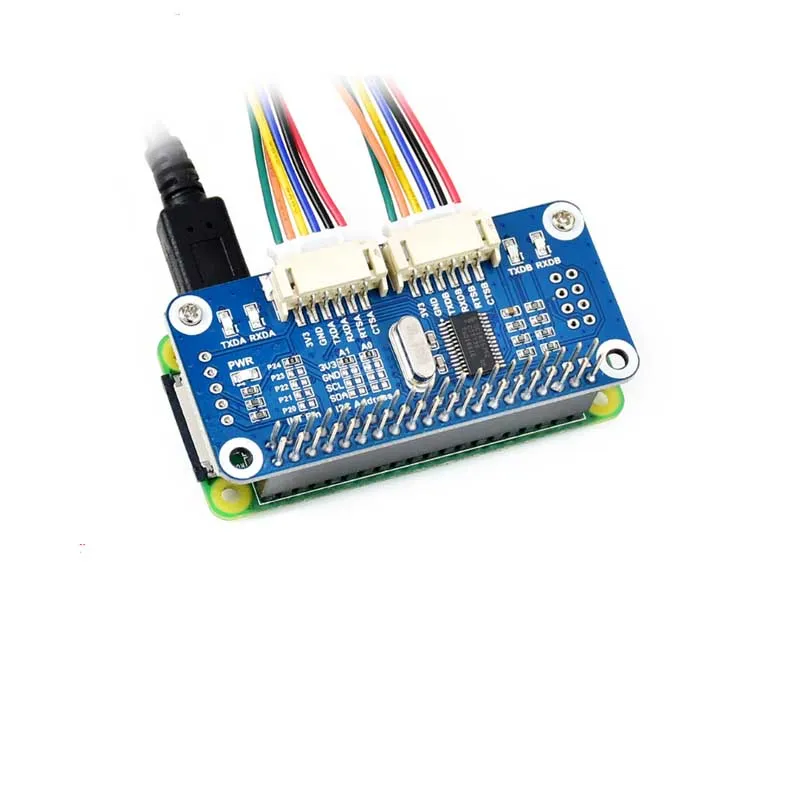 Последовательная плата расширения Raspberry Pi 4B/2B/3B +/Zero W встроенный интерфейс SC16IS752