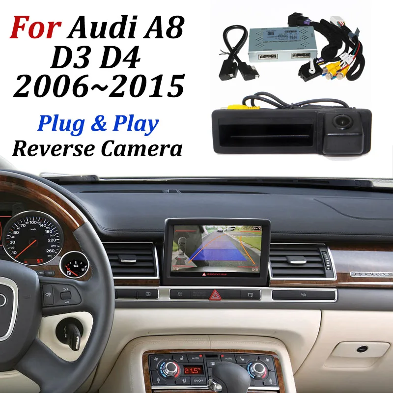 Автомобильная парковочная камера для Audi A8 D3 D4 2006-2015 оригинальный экран/не требует