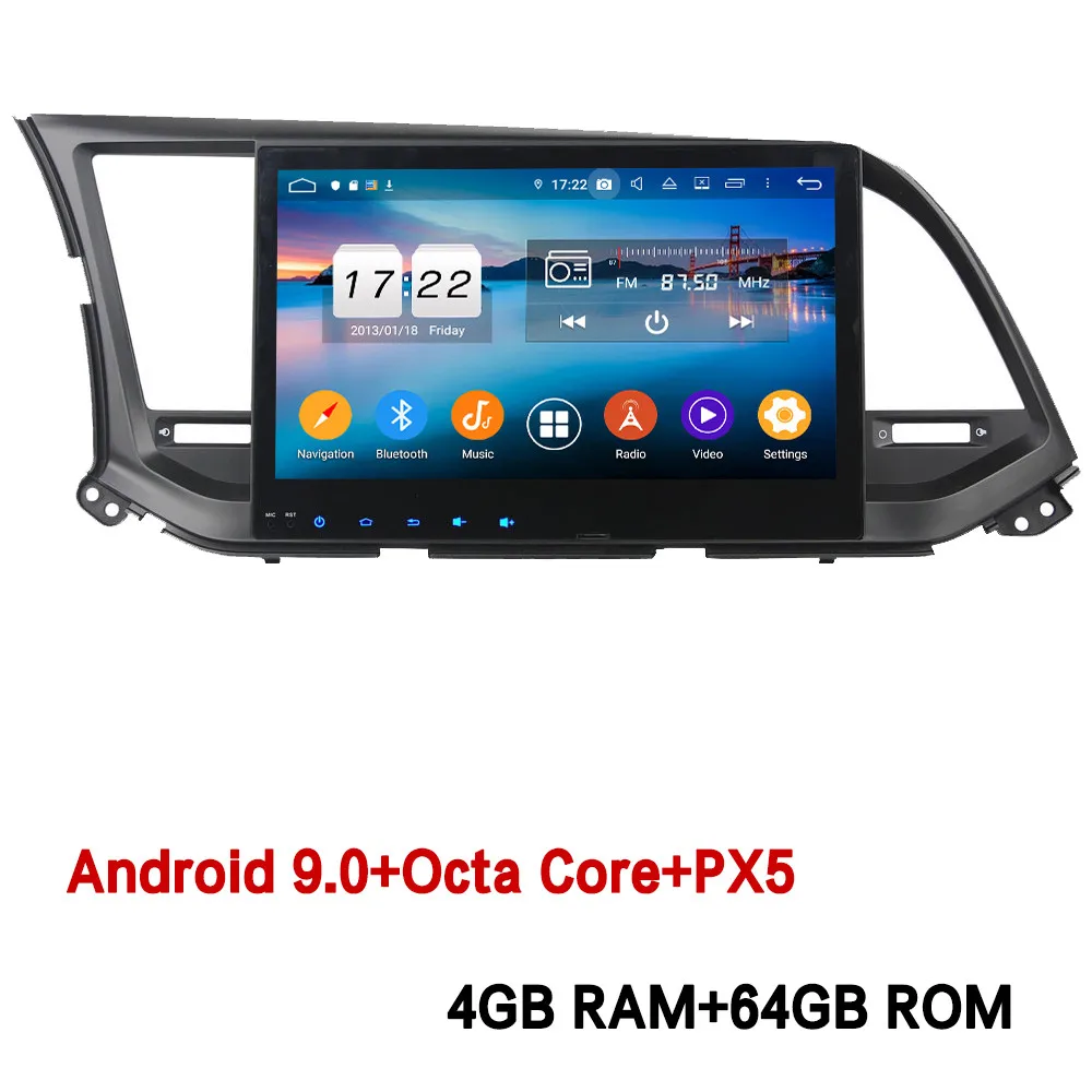 4GB RAM x 64GB ROM Klyde 10," ips 4G Android 9,0 Восьмиядерный 4 Гб ОЗУ 64 Гб ПЗУ DSP BT автомобильный DVD мультимедийный плеер стерео для hyundai Elantra - Цвет: 4GB RAM x 64GB ROM