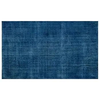 

Handmade Blue Vintage Overdyed Turkish Area Rug 178x292 Cm-5'10''X9'7''