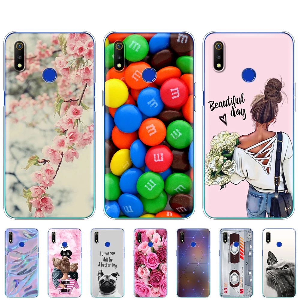 Чехлы для Realme 3 Мягкая силиконовая задняя крышка из ТПУ телефона OPPO Pro coque Realme3 3Pro