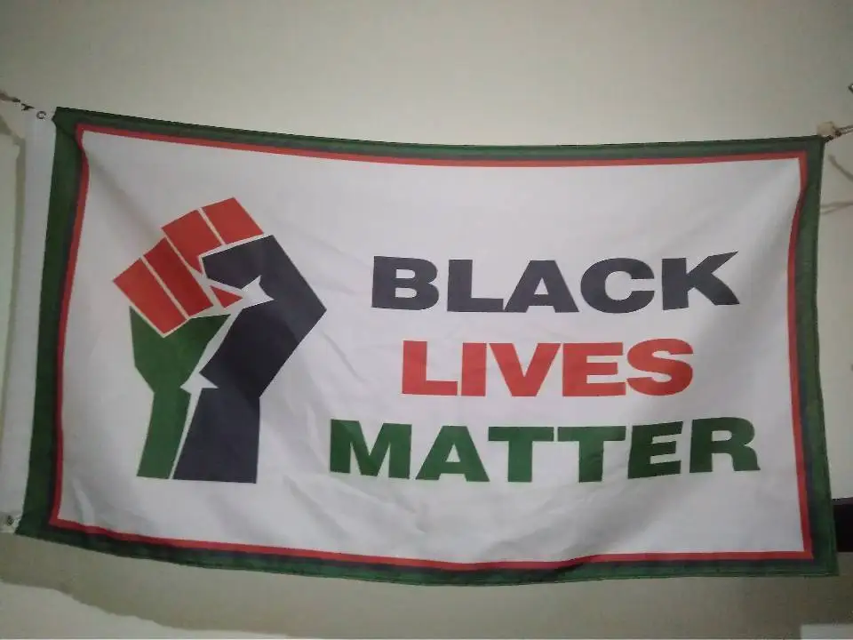 3ft x 5ft3 x5ft Black Lives Matter Flag print Polyester banner flag Size 150*90cm