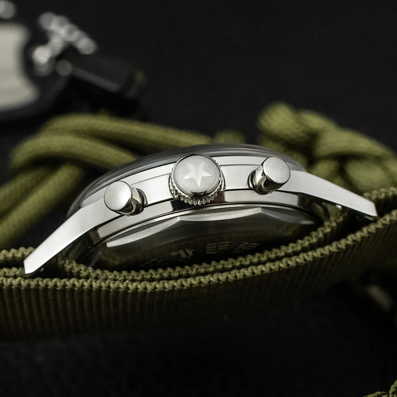 Retro ST1901 Movement 1963 Watch 38mm Watch For Men Sapphire Chronograph ST1901 Mechanical Mens Pilot 40mm orologio uomo mechanical watch