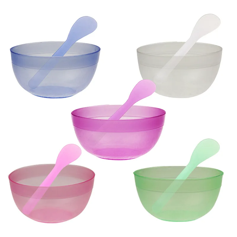 Taoye teemo 2pcs/set Portable Plastic Facial Mask Bowl Stick Brush Set Women DIY Mixing Applying Facial Care Makeup Tools Kit Taoye teemo 2pcs/set Portable Plastic Facial Mask Bowl Stick Brush Set Women DIY Mixing Applying Facial Care Makeup Tools Kit