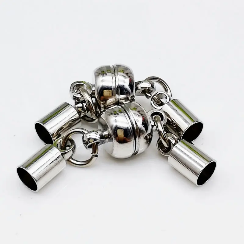 

50PCS/Lot Magnetic Clasp Hooks Jewelry End Necklace Bracelets Connectors Hand Made Connected