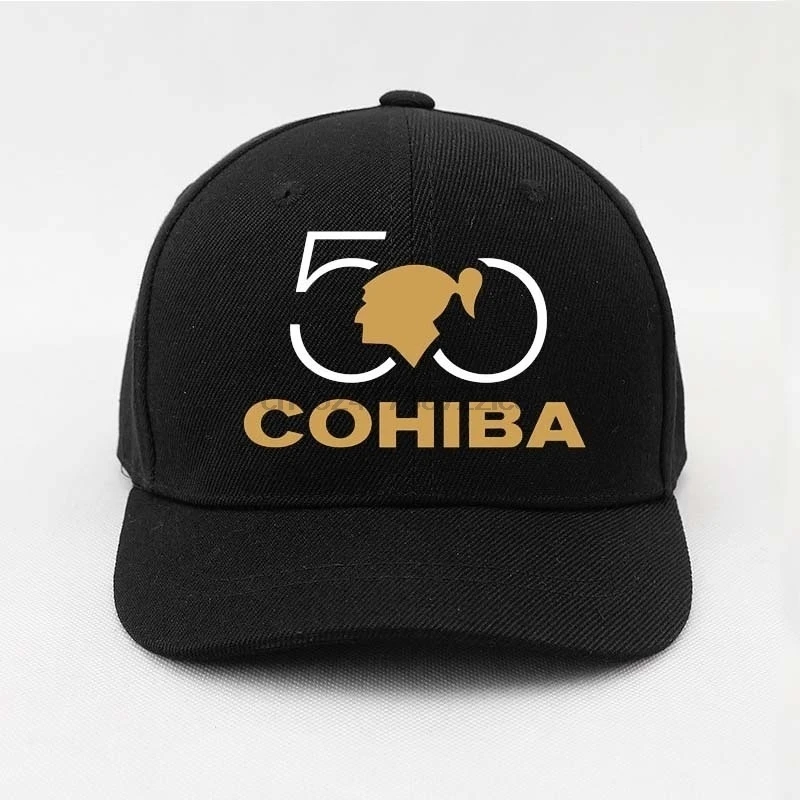 Cohiba 50 Юбилейная Кепка, однотонные весенние Летние Осенние шапочки, регулируемые бейсболки
