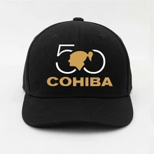 Cohiba 50 Юбилейная Кепка, однотонные весенние Летние Осенние шапочки, регулируемые бейсболки