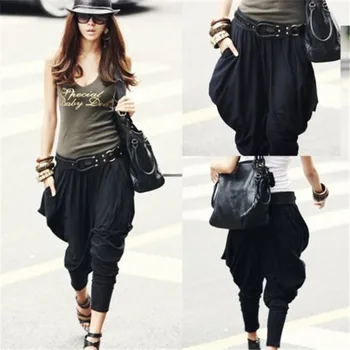 

Fashion Women Korean Stretchy Casual Loose Hip Hop Dance Harem Pencil Pants Trousers