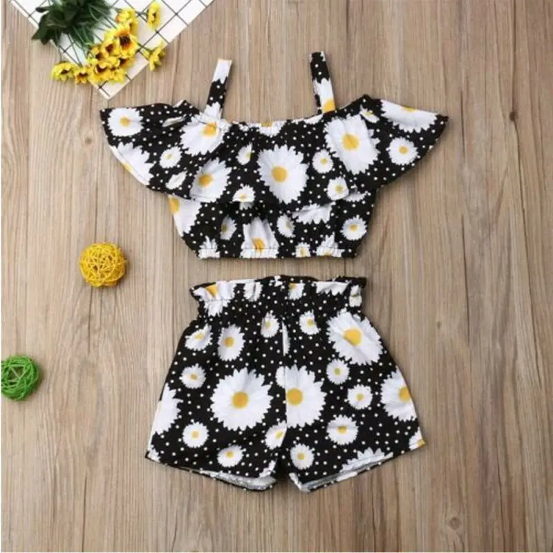 Kids Girls Clothing Set 2Pcs Summer Outfits