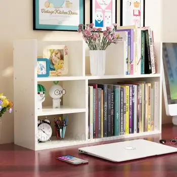 

Student's Desk Shelf Simple Children's Desktop Small Bookshelf Shelf Shelf Office Desk Accommodation Dormitory Bookcase