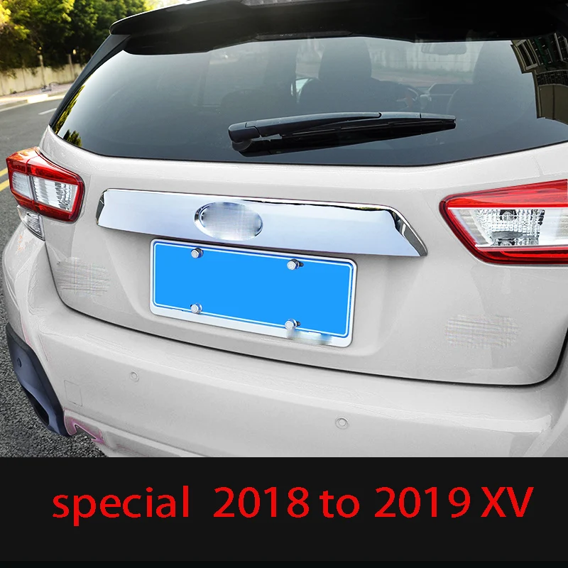 Подходит для 18-19 для subaru XV задняя декоративная панель из нержавеющей стали задняя коробка задняя дверь украшения бар аксессуары