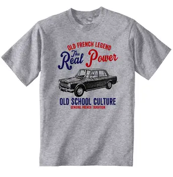 

VINTAGE FRENCH CAR SIMCA 1300 1964 - NEW COTTON T-SHIRT croatia leather mens pride dark white black grey trousers tshirt