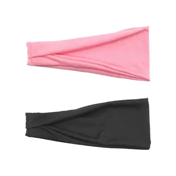 

Men Wide Headband Sweatband Stretch Sweat Elastic Sport Yoga Run Fashion Band Hair Ties 2019 New Style