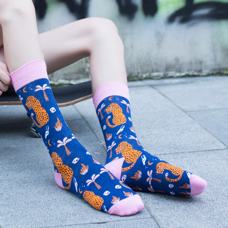 Harajuku Kawaii счастливые мужские хлопчатобумажные носки мужские Модные Качественные забавные уличные носки хип хоп Длинные wo мужские носки милые сумасшедшие креативные