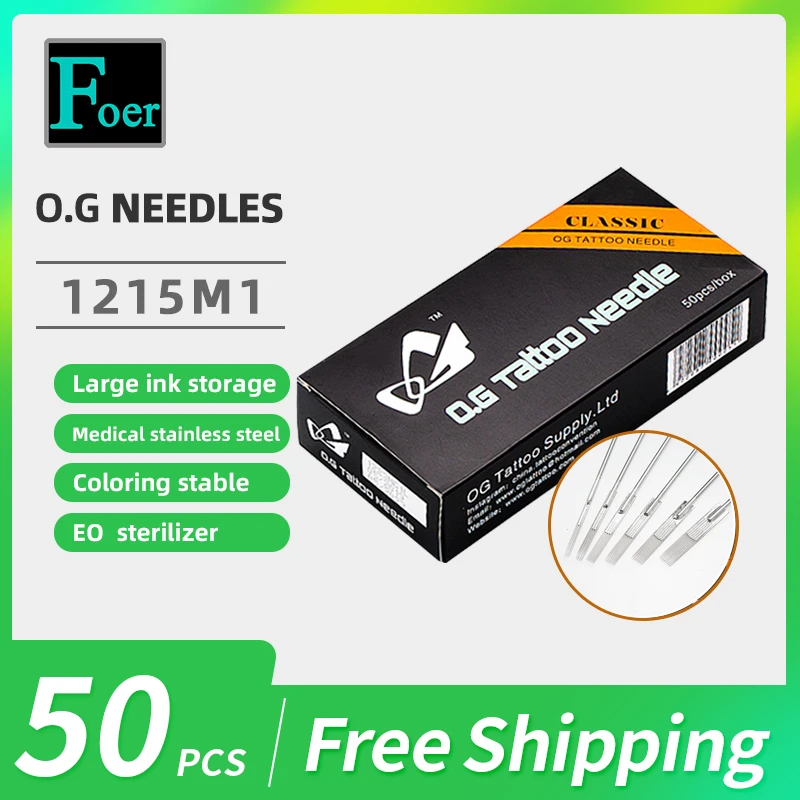 

O.G Tattoo Needles For Microblading Tube Tattoo Needle Professional Use High Quality Stainless Steel Revolution Sterile 1215M1