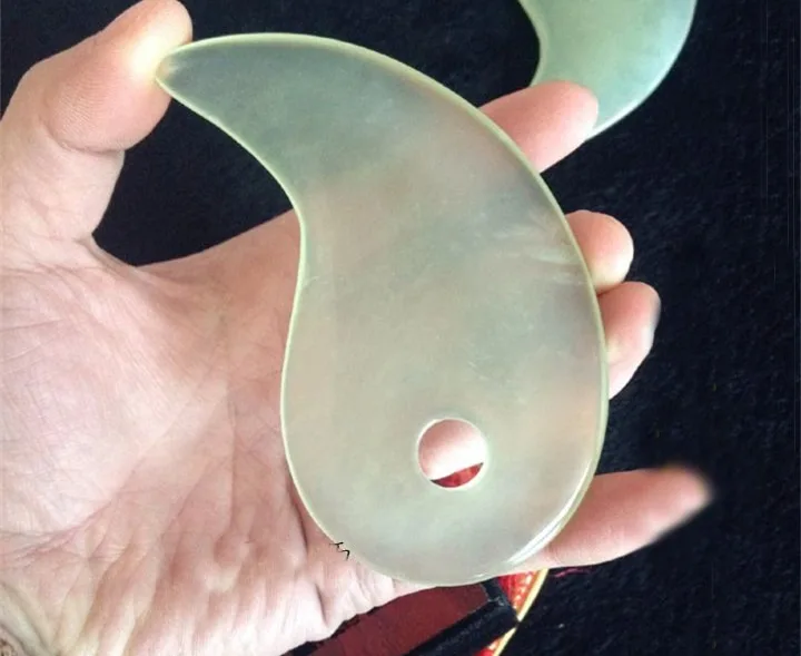 

gua sha tool Scrapping Gua Sha Board Massager Body Face Eyes Facial Spa Natural Jade Massage Beauty Guasha Tai Ji Bar Tool