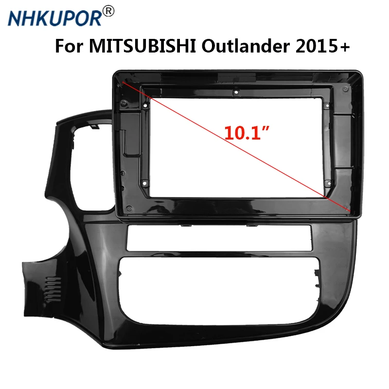 2 Din Car Radio Dashboard Fascia for Mitsubishi Outlande 2015+(Left Wheel) Stereo Panel Mounting Bezel Faceplate Holder | Автомобили и