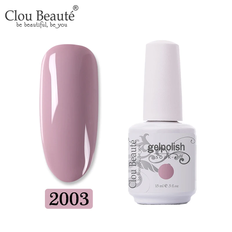 2003 Clou Beaute, 15 мл, Гель-лак для ногтей, для маникюра, стойкий лак, Гель-лак, Премиум качество, УФ светодиодный, Цветной Гель-лак для ногтей - Color: 2003