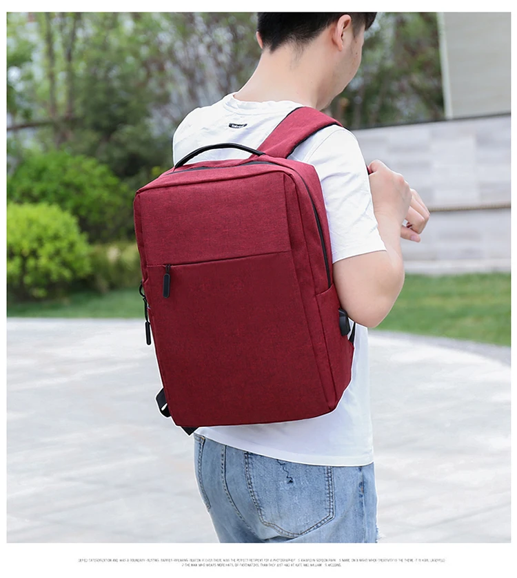 Xiyan Usb Laptop Backpack Business Large Capacity Backpack Men Computer School Bag Travel Bagpack Student Bag