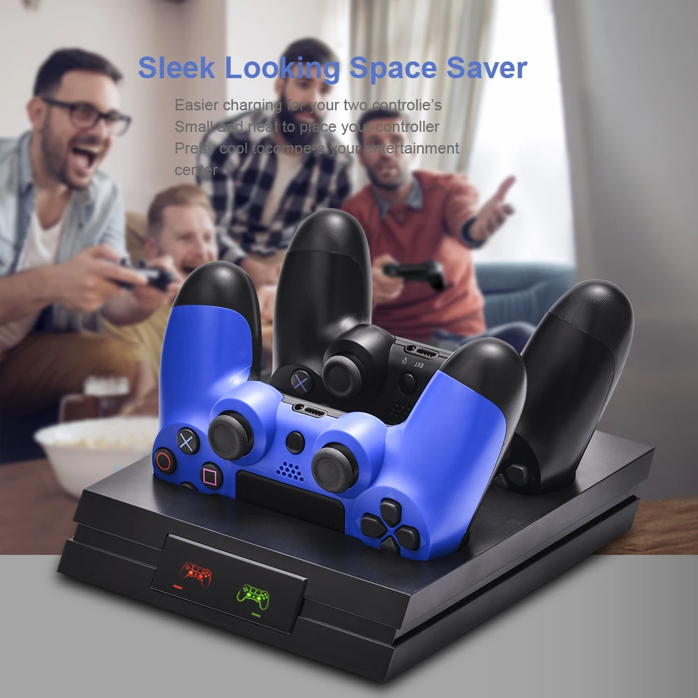 Новейший PS4/Slim/Pro Двойной беспроводной контроллер зарядное устройство светодиодный зарядная док-станция для sony Playstation 4 аксессуары для геймпада
