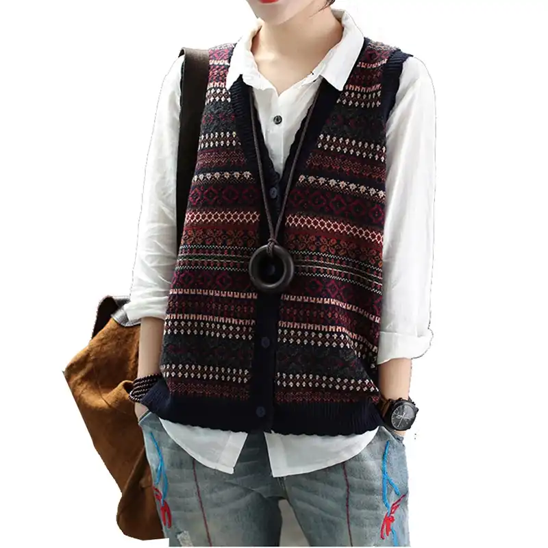 cotton sleeveless cardigan womens
