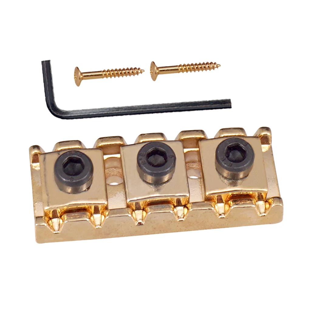 Metal Guitar String Locking Nut with Allen Wrench for Tremolo Bridge 43mm