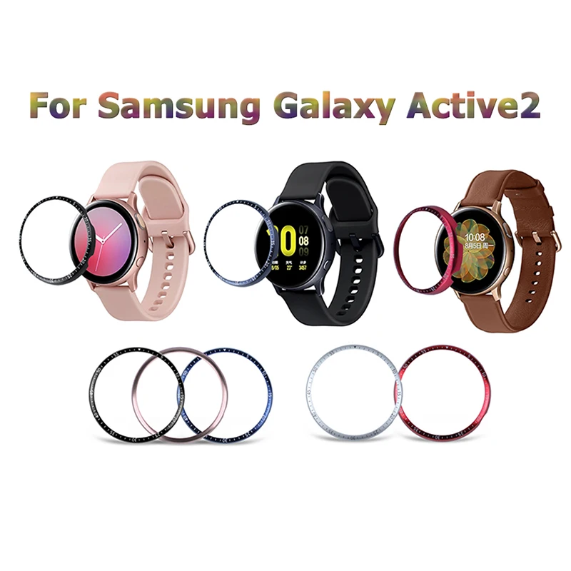 Защитный чехол для смарт часов Samsung Galaxy Watch Active 2 40 мм 44 м аксессуары с кольцом