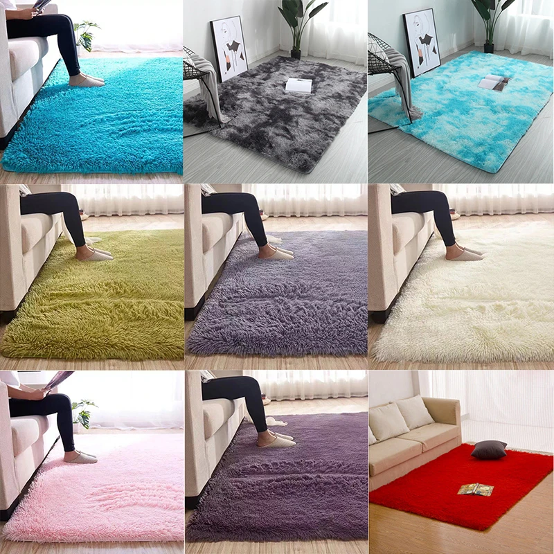 Fluffy Rugs Anti Skid Shaggy Area Rug Room Carpet Floor Mat Home Bedroom New 40 60cm Mat Aliexpress