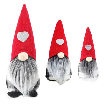 

3pcs/set Handmade Christmas Elf Decoration Gnome Swedish Tomte Doll Toy Ornament H55A