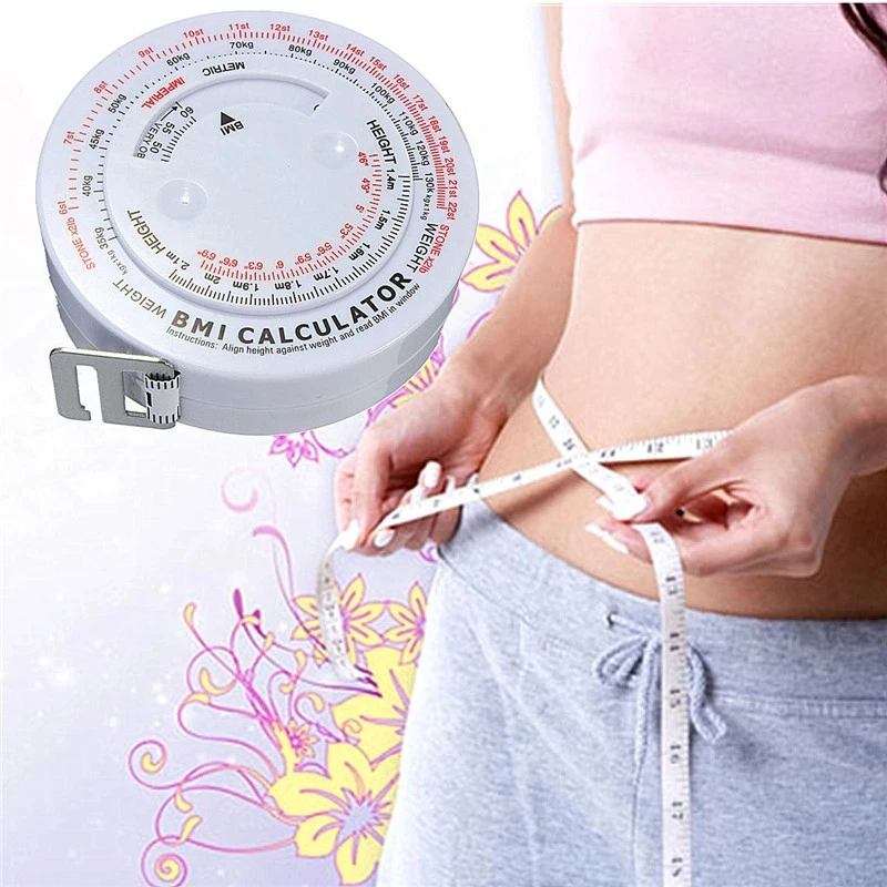 0-150mm Aluminum Measure Tape Body fat Caliper PLICOMETRO (skin fold  caliper) With Slim Guide Manual BMI Calculator