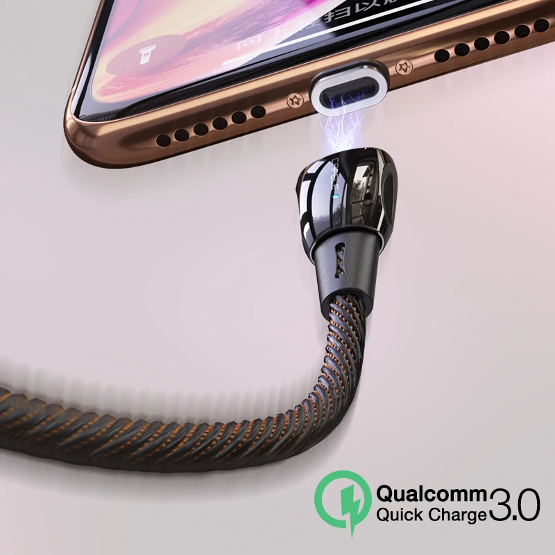  CAFELE Magnetische USB Kabel für iPhone Micro QC3.0 USB Kabel typ C Erweiterte zink-legierung kabel