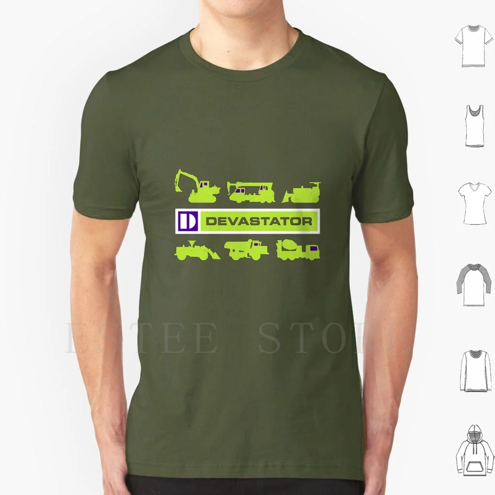 Destroator T Shirt Fai Da Te Big Size 100% Cotone Constructicons Sculacciator Transform Decepticon Decepticon Autobot Autobot